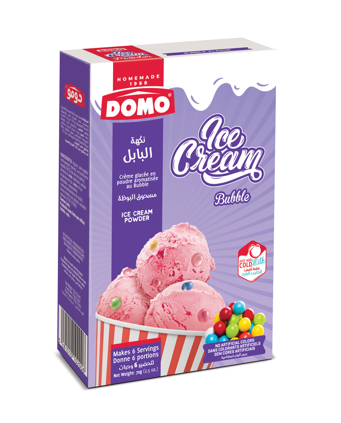 Domo Ice Cream Powder Bubble 70G