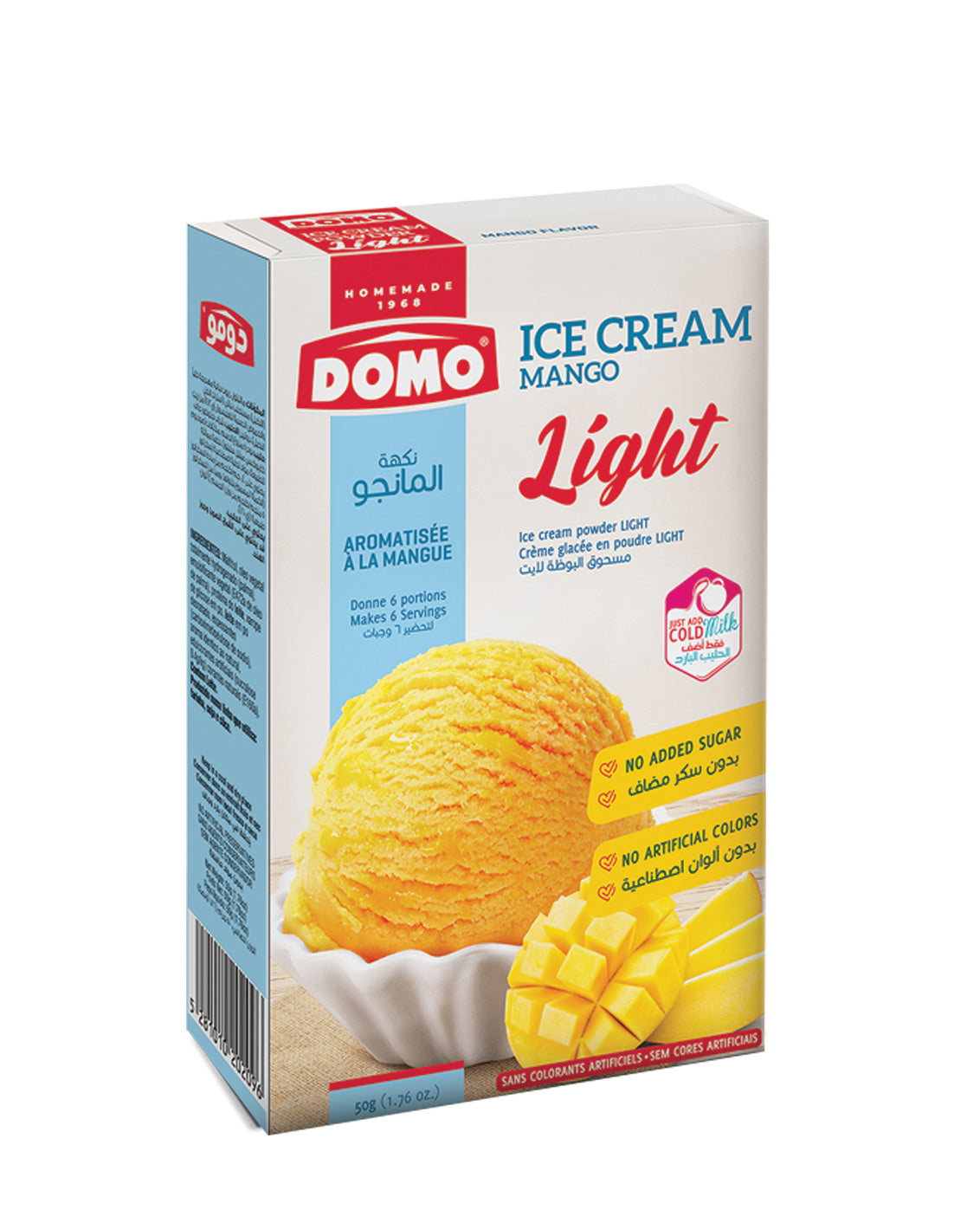 Domo Ice Cream Powder Light Mango 50G