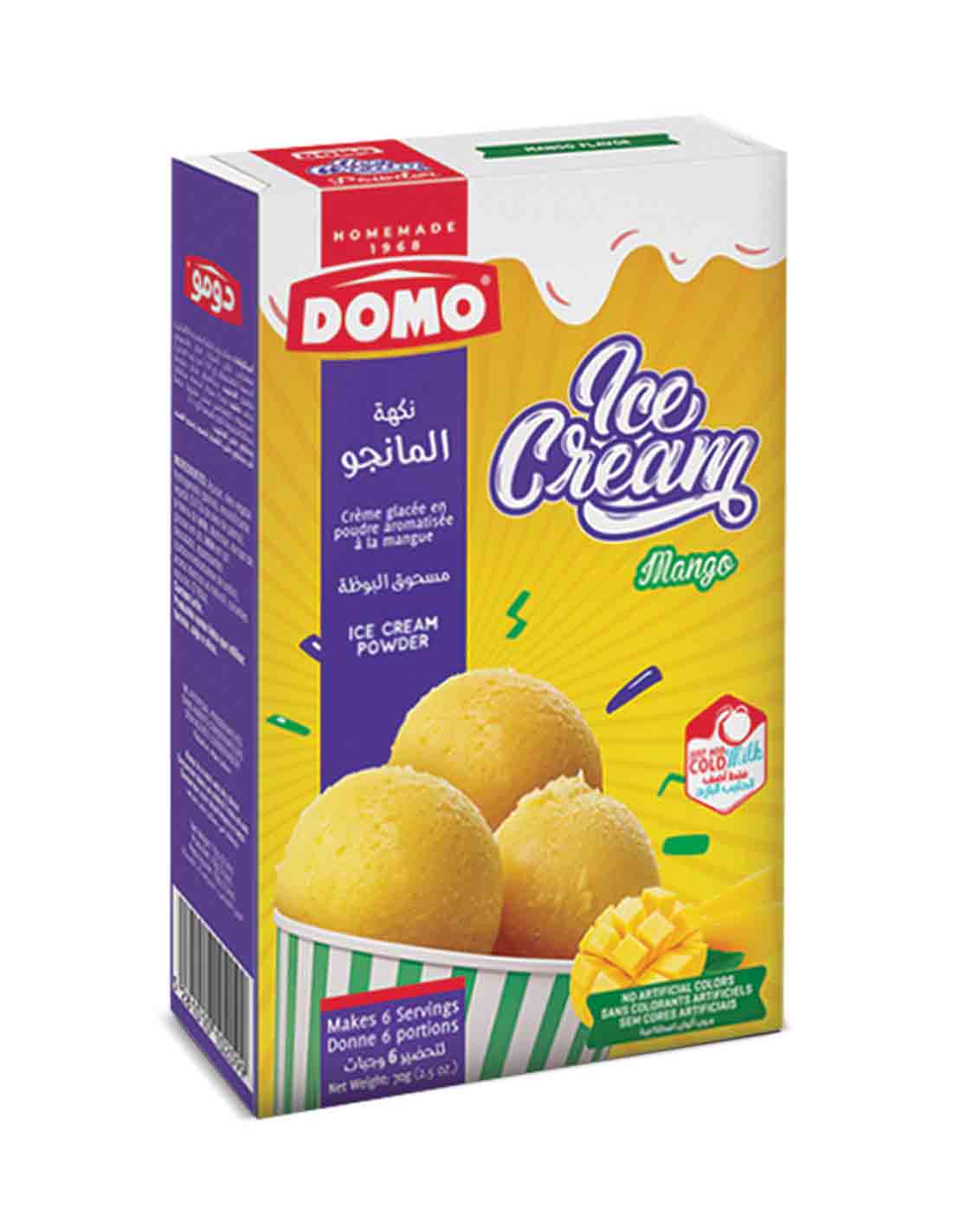 Domo Ice Cream Powder Mango 70G